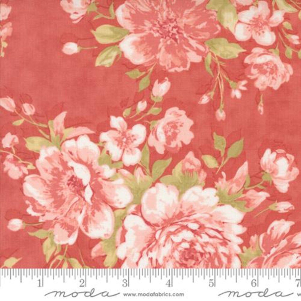 Fabric Moda Scarlet Rose Garden Muse by the Quarter Yard 44390-13